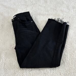 Frank & Eileen Women’s Monaghan Mom Jeans Size 26 High Waisted Raw Hem Crop